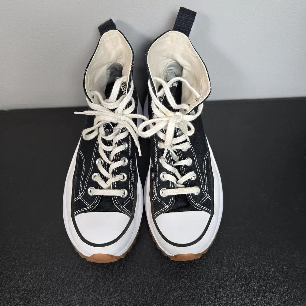 Converse Shoes Womens 9 Black Run Star Hike Platform Chuck Taylor Sneakers